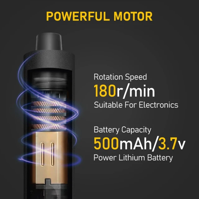 Alt view image 2 of 7 - Mini Electric Screwdriver Set,3.7V Cordless Precision Screwdriver Set with 50 in 1 Magnetic Bits,Magnetic Storage,5 Torque Setting,LED Display,Small Repair Tool Kit for Computers,Phones,Watches