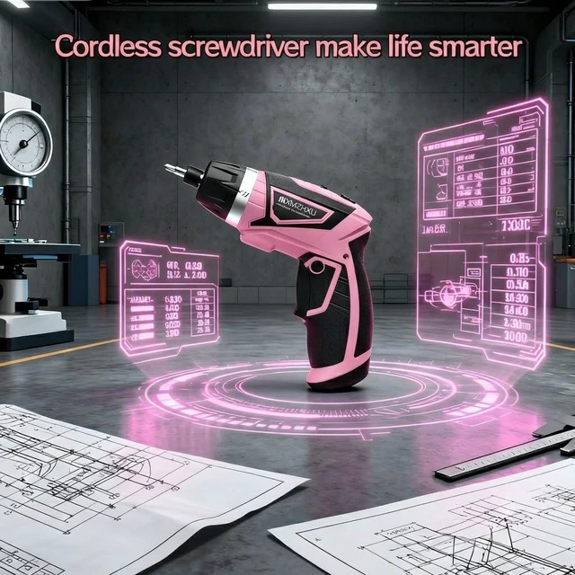 Alt view image 2 of 7 - 8V Cordless Screwdriver,6+1 Precision Torque Electric Screwdriver | Upgraded Max 10N·m 2000mAh Rechargeable Screw Gun with 50-Piece Kit,180° Pivoting Handle,LED Light,Gift for DIY & Home