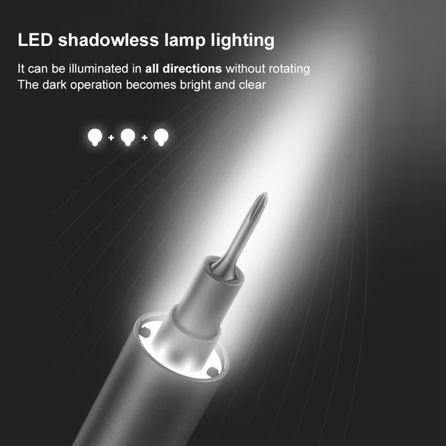 Alt view image 3 of 6 - wowstick Lithium Precision Screwdriver wowstick 1F+ With LED Light And Magnetic Mat, Electric Screwdriver Rechargeable Repair Tool kits Including 56 Bits Extend Bar For Most Electronics Devices