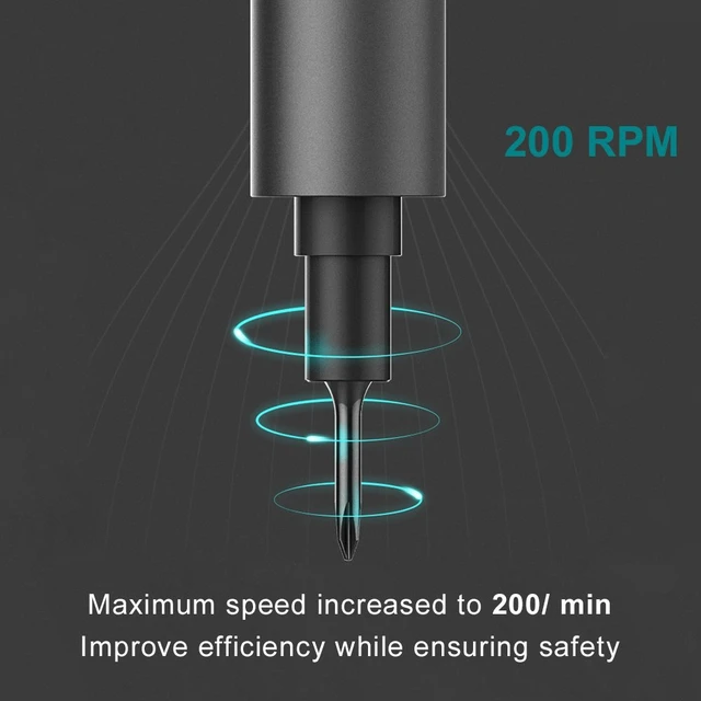 Alt view image 4 of 6 - wowstick Lithium Precision Screwdriver wowstick 1F+ With LED Light And Magnetic Mat, Electric Screwdriver Rechargeable Repair Tool kits Including 56 Bits Extend Bar For Most Electronics Devices