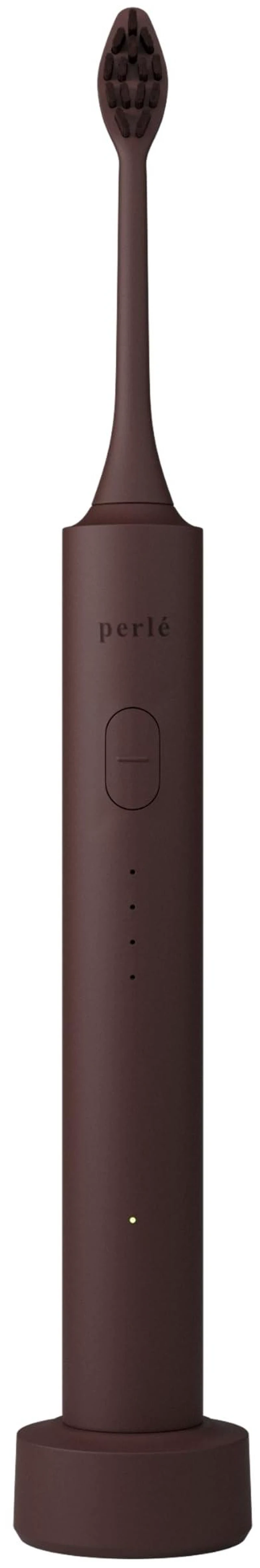 Main image of PERLÉ Sonic Electric Toothbrush for Adults, Rechargeable, 36,000 Sonic Vibrations, 4 Brushing Modes, 60-Day Battery Life, IPX7 Waterproof, Soft Dupont Bristles (Cocoa)