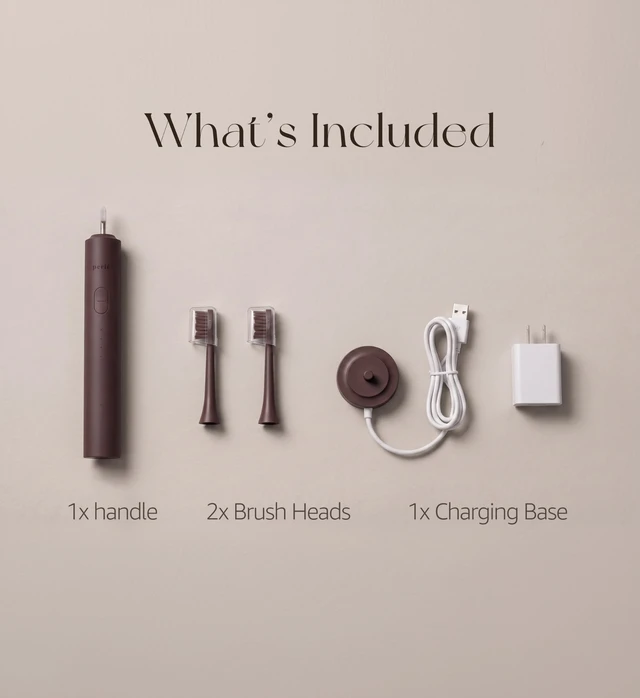 Alt view image 3 of 7 - PERLÉ Sonic Electric Toothbrush for Adults, Rechargeable, 36,000 Sonic Vibrations, 4 Brushing Modes, 60-Day Battery Life, IPX7 Waterproof, Soft Dupont Bristles (Cocoa)