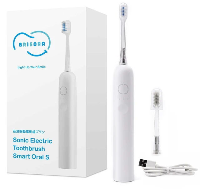 Main image of BRISORA Sonic Electric Toothbrush for Adults, 180-Day Battery, White | 23,000 VPM Powered Sweeping Toothbrush, 3 Brushing Modes, Smart Timer, 3S Gentle Start, IPX7 Waterproof, Travel Lock