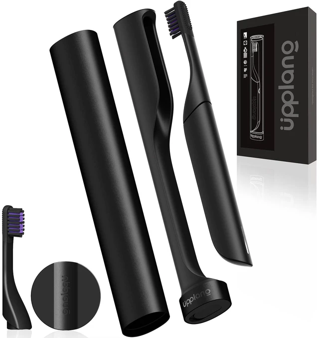 Main image of Electric Toothbrush, Portable Travel Sonic Toothbrush with Protective Case USB-C Rechargeable, Neutral Comfort Bristles, Waterproof, Smart Timer, Compact for Daily Use (Black)