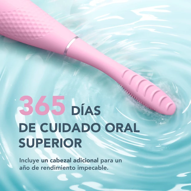 Alt view image 2 of 7 - FOREO Issa 4 Bundle Sonic Electric Toothbrush + Hybrid Wave Brushead | Electric toothbrush, sonic toothbrush, soft bristles, whitening teeth, gum care, tongue cleaner, rechargeable, Pearl Pink