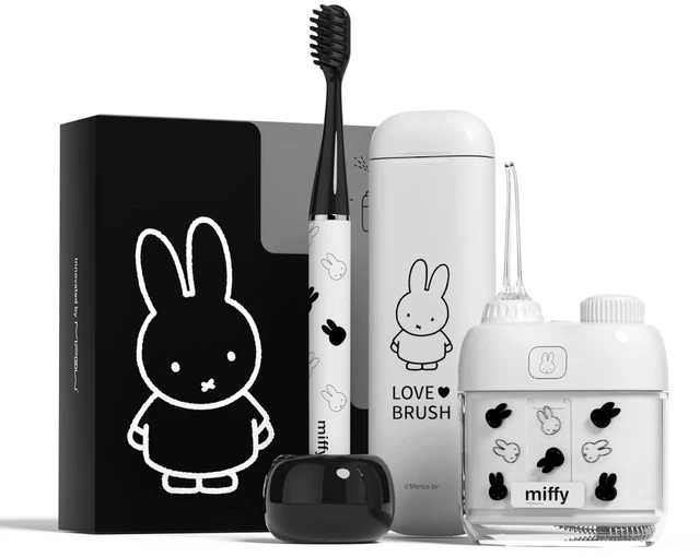 Main image of MIPOW Miffy Brush GO i4 Electric Toothbrush & Mini Water Flosser Combo Set, Slim Rechargeable Sonic Toothbrush w/Travel Case & Ceramic DockOral Care Kit for Travel