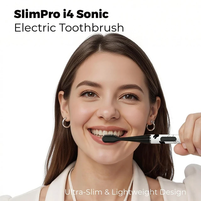 Alt view image 3 of 7 - MIPOW Miffy Brush GO i4 Electric Toothbrush & Mini Water Flosser Combo Set, Slim Rechargeable Sonic Toothbrush w/Travel Case & Ceramic DockOral Care Kit for Travel