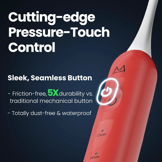 Alt view image 2 of 7 - Marlincare Electric Toothbrush for Adults, 180 Days Battery Life, Orange | 48000VPM Rechargeable Sonic Toothbrush, 5 Modes, Smart Timer, IPX8 Waterproof, 4 Brush Heads and Travel Case