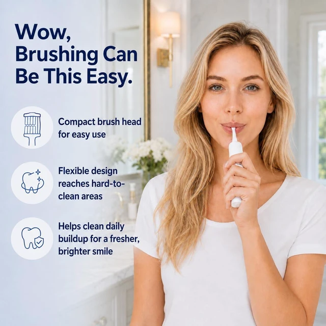 Alt view image 5 of 7 - Electric Toothbrush for Adults & Teenagers, Patented 3 Sided Head | Bass Angled Soft Bristles & 180° Rotating Head, Clean Each Tooth, Rechargeable Sonic Toothbrush 60+ Days Battery Life
