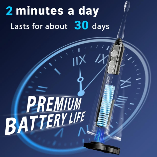 Alt view image 6 of 6 - Electric Toothbrush with Water Flosser,Portable Power Flossing Toothbrush | IPX7 Waterproof,Equipped Brush Head and Nozzle,for Travel and Home