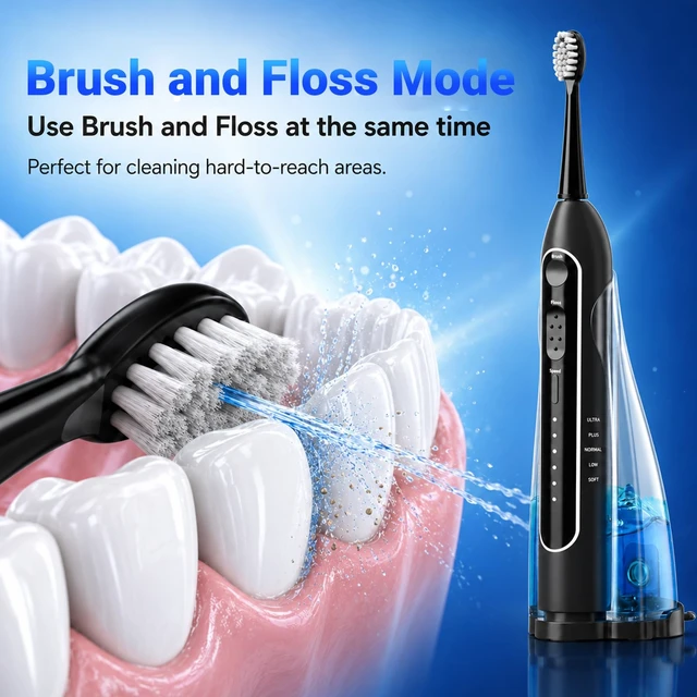 Alt view image 4 of 7 - Portable Water Flosser for Teeth Electric Toothbrush with Water Flosser