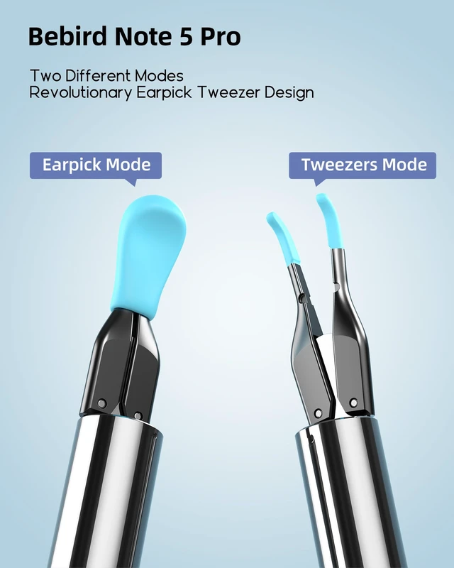 Alt view image 3 of 6 - Bebrid pro Ear Canal Wax Removal Tool Camera Tweezers - Note5 Pro Wireless Cleaner Otoscope with Light - Visual Ear Picker Scope with Videos - WiFi Cleaning Kit via Bebird App for Adults & Kids