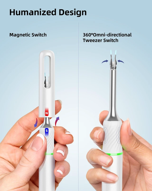 Alt view image 5 of 6 - Bebrid pro Ear Canal Wax Removal Tool Camera Tweezers - Note5 Pro Wireless Cleaner Otoscope with Light - Visual Ear Picker Scope with Videos - WiFi Cleaning Kit via Bebird App for Adults & Kids