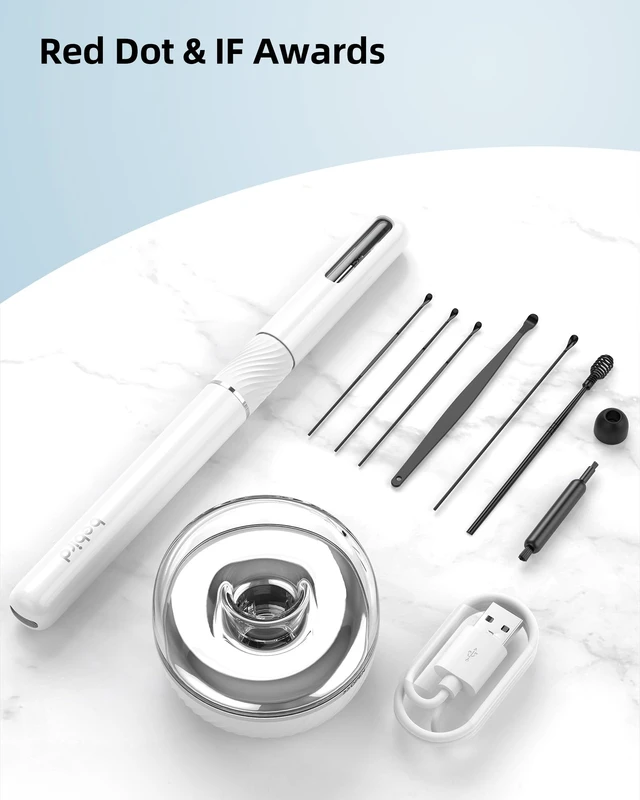 Alt view image 6 of 6 - Bebrid pro Ear Canal Wax Removal Tool Camera Tweezers - Note5 Pro Wireless Cleaner Otoscope with Light - Visual Ear Picker Scope with Videos - WiFi Cleaning Kit via Bebird App for Adults & Kids