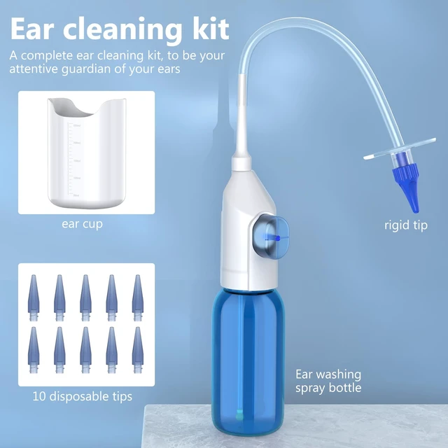Alt view image 5 of 7 - Ear Irrigation Flushing Cleanr and 1920P Ear Cleaner with Camera | LED Light, 10 Replaceable Tips, 8 Silicone Ear Pick, for Home Use