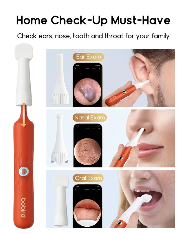 Alt view image 6 of 7 - D39R Ear Wax Removal:Ear Camera with Storage Case &Painless Tweezers | FSA/HSA Flexible IP67 HD Camera Fits Curved Ear Canals,12 Earwax Removal Tips, Anti-Insert Guard& 3-Piece ENT Home Check Kits