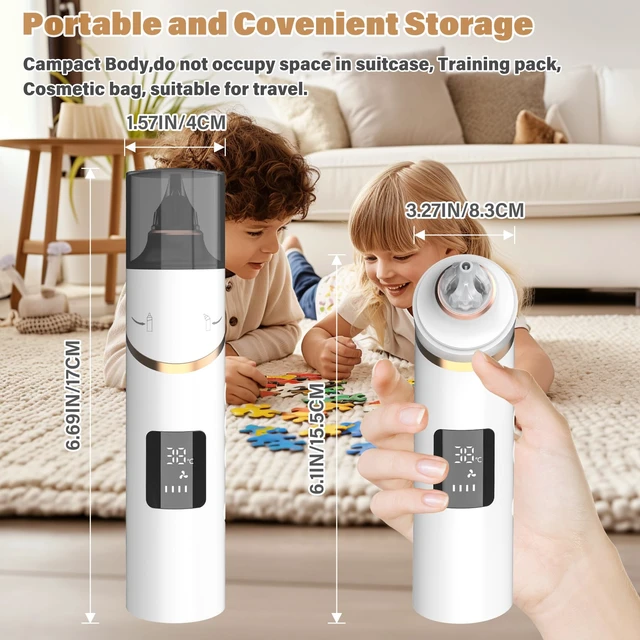 Alt view image 7 of 7 - TopQuaFocus Ear Dryer, Rechargeable Ear Water Drying Device for Swimmers, Ear Fluid Remover for Swimming, Showering, Surfing, Scuba and Hearing Aid Use, Electric Ear Blower