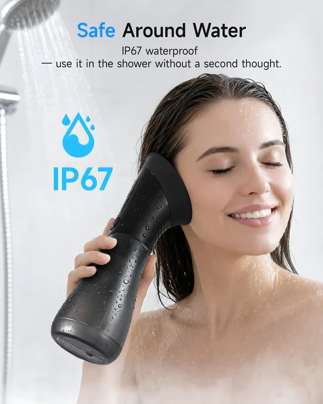 Alt view image 7 of 7 - Renergy Ear Wax Removal, 3 Pressure Modes, Ear Irrigation Flushing System | Safe & Gentle Electric Ear Cleaner with IP67, 5H Runtime, 500ml Clean & Waste Tank, 12pcs Nozzles, Intelligent Memory Mode