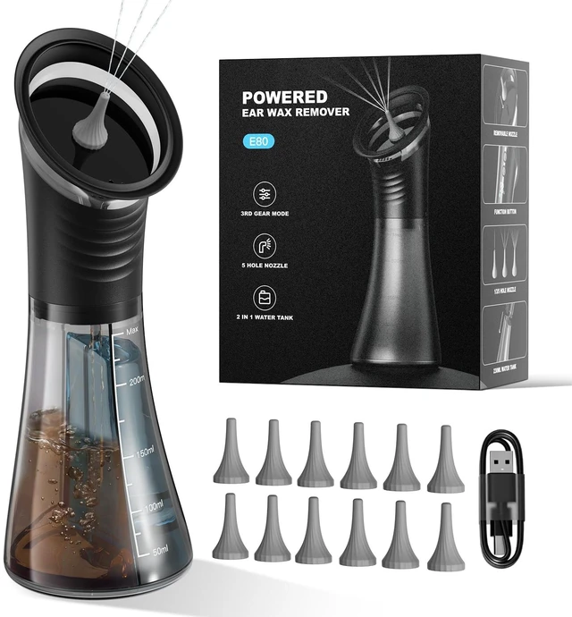 Main image of Gywwn Ear Wax Removal Kit with One-Piece Waste Tank, 3 Pressure Modes, Ipx7 | Electric Ear Wax Removal Tool for Tinnitus Relief, Safe & Gentle Ear Cleaner with Ear Irrigation Flushing System