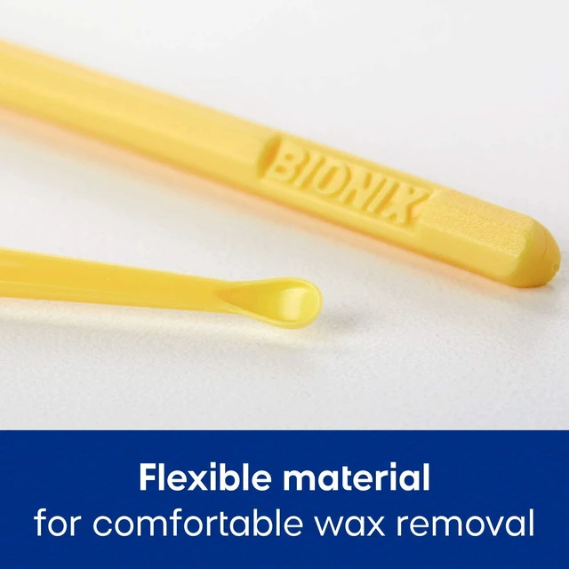 Alt view image 2 of 6 - Bionix - Yellow CeraSpoon Ear Curette Tool, Earwax Removal Tool, Helps Remove Wax Buildup, Convenient & Easy-to-Use, Ideal for Healthcare Providers, Single-Use (50 Count)