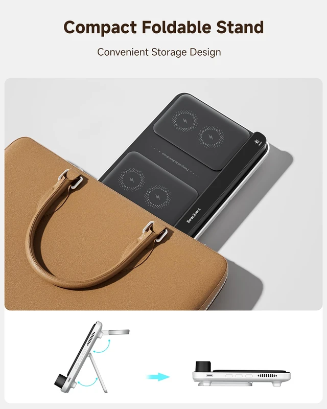 Alt view image 7 of 7 - Dual Phone Charging Station for Google Pixel 11/11 Pro/10, Pixel Watch 3/2 | for Google Pixel 10/9/8/7 Series, for Pixel Watch 3/2/Fitbit Versa 4/3/Sense 2 (Not for Pixel Watch 5/4/1)