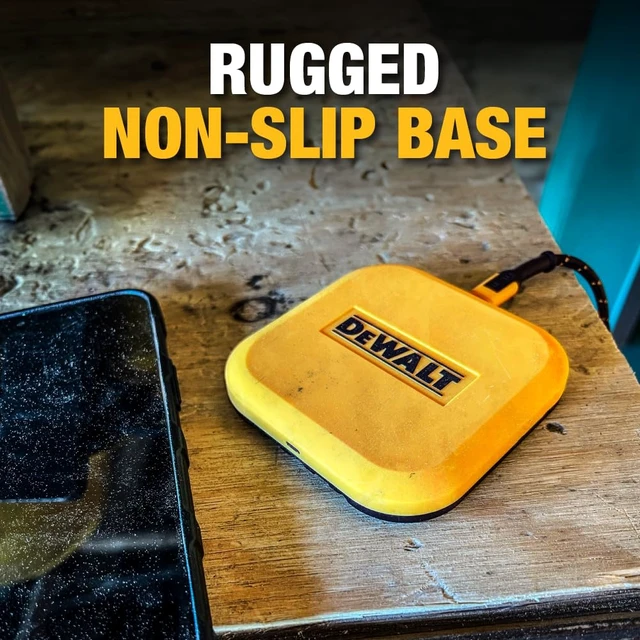 Alt view image 5 of 7 - DEWALT Heavy Duty Wireless Charger, 10W Max Fast Wireless Charging Pad | Compatible with iPhone 17/16/15/14/13/12/11/X/8 Pro Max Plus Samsung Galaxy S22/S21 AirPods