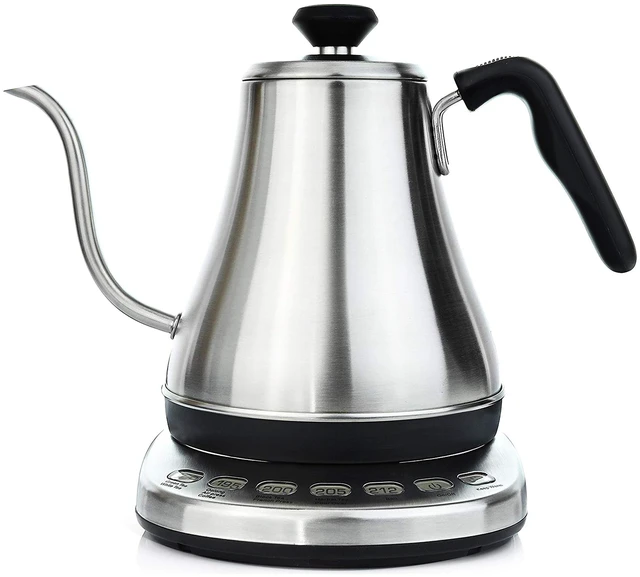 Main image of Gooseneck Electric Kettle with Temperature Control - 0.8L Stainless Steel & BPA Free Plastic - Custom Temp Presets for Teas & Coffee - Keep Warm Option