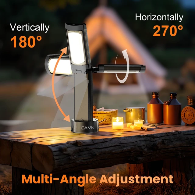 Alt view image 5 of 7 - CAVN Rechargeable Camping Light with Tripod Stand | 6ft Portable Detachable Lantern, 2200 LM, 3 Lighting Modes, Magnetic Base with Hook, Ideal for Fishing, Hiking & Emergency