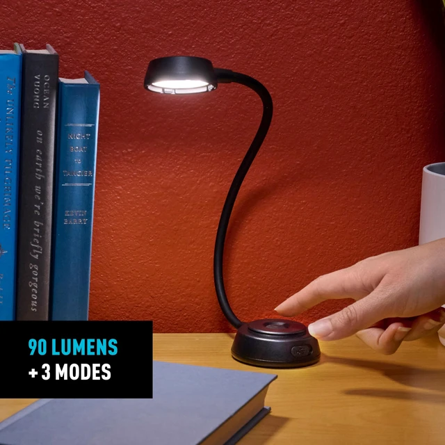 Alt view image 5 of 7 - Nite Ize Radiant Flex Rechargeable Lamp - Rechargeable Lamp with Bendable Gooseneck - Magnetic Base for Hands-Free Illumination - Adjustable Brightness from Cool White to Amber - USB-C Charging