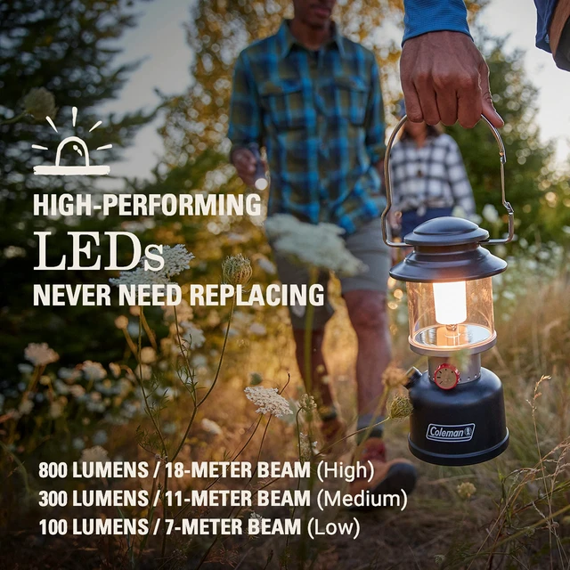 Alt view image 3 of 7 - Coleman Classic Rechargeable 800L LED Lantern, Impact & Water-Resistant | Rechargeable Battery, Up to 800 Lumens, Impact & Water-Resistant, Easy-To-Carry Design, Long Runtime Options
