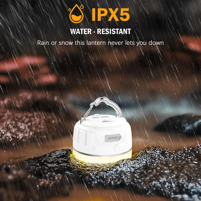 Alt view image 5 of 7 - Yonktoo Rechargeable LED Camping Lantern 1000LM, 300H Runtime, 6400mAh, IPX5 Waterproof Tent Light for Camping, Hiking, Power Outages, Home, Emergency Use - Wireless Remote Edition,White