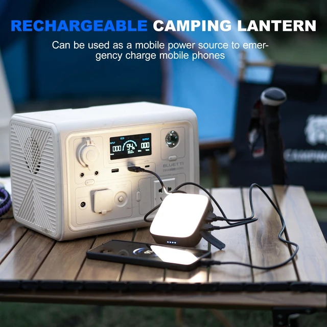Alt view image 2 of 7 - WUBEN F5 Camping Lantern 500LM Rechargeable Lantern, Portable LED Camping | Light up to 500 Hours, IP64 Waterproof Camping Flashlight for Emergencies Power Outages Home Tent Hurricane Outdoor