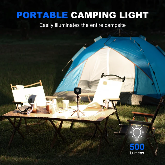 Alt view image 3 of 7 - WUBEN F5 Camping Lantern 500LM Rechargeable Lantern, Portable LED Camping | Light up to 500 Hours, IP64 Waterproof Camping Flashlight for Emergencies Power Outages Home Tent Hurricane Outdoor