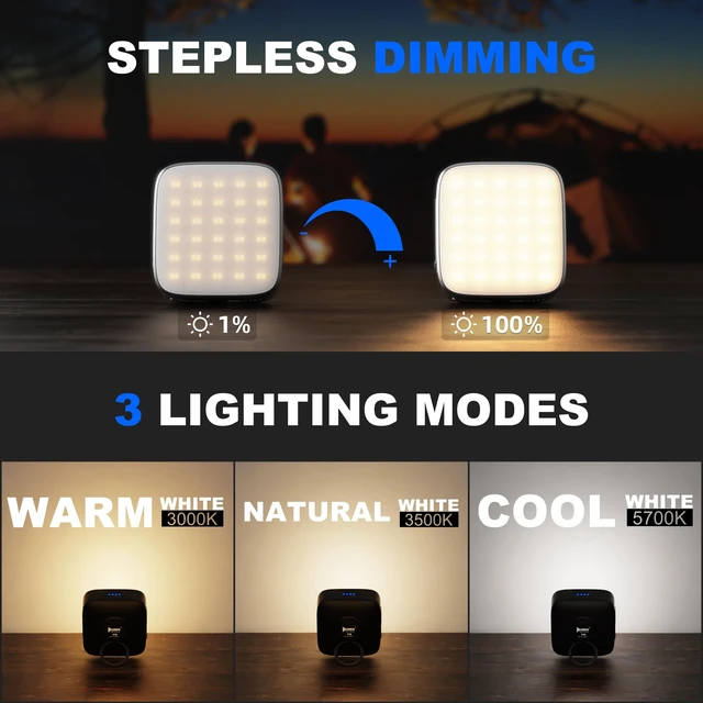 Alt view image 4 of 7 - WUBEN F5 Camping Lantern 500LM Rechargeable Lantern, Portable LED Camping | Light up to 500 Hours, IP64 Waterproof Camping Flashlight for Emergencies Power Outages Home Tent Hurricane Outdoor