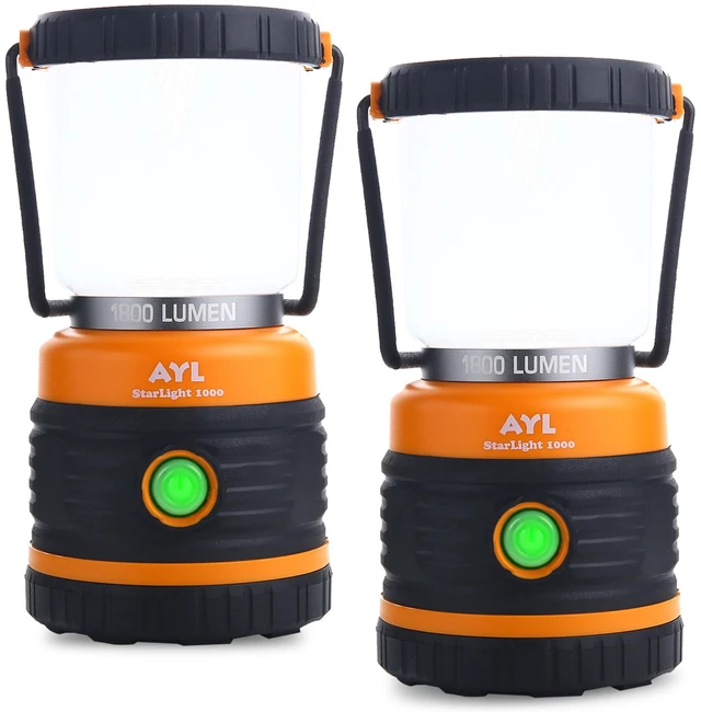 Main image of LED Camping Lantern, Battery Powered LED 1800LM, 4 Camping Lights Modes, Perfect Lantern Flashlight for Hurricane, Emergency Light, Storm, Power Outages, Survival Kits, Hiking, Fishing, Home and More