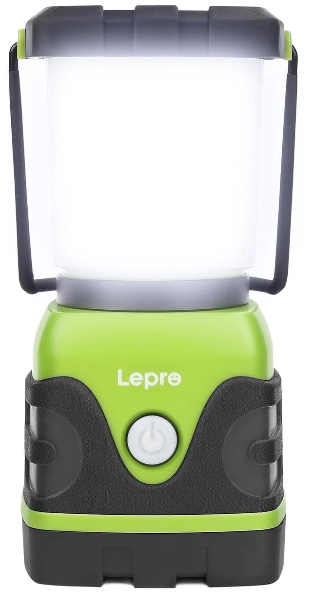Main image of Lepro 1500LM Battery Powered LED Camping Lantern with 4 Light Modes | Waterproof Tent Light, Camping Essentials, Lantern Flashlight for Camping, Emergency Light, Power Outages, Not Rechargeable