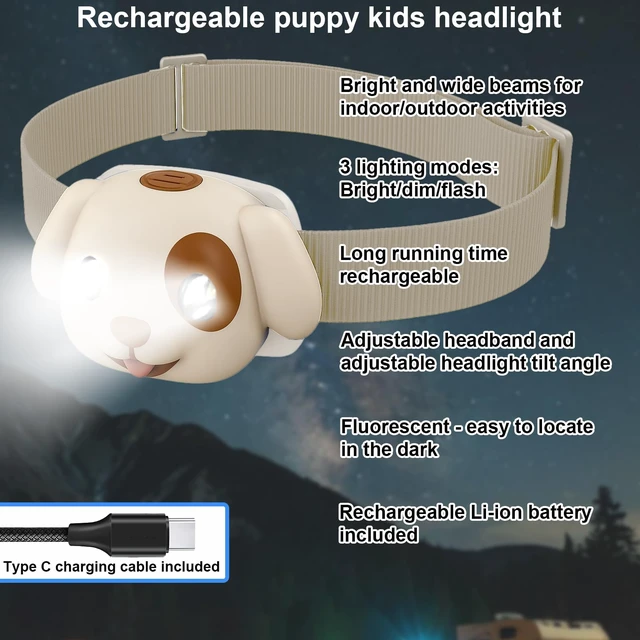 Alt view image 3 of 7 - KidzAdventure Kids Camping Essentials LED Kids Lantern and Rechargeable Kids Headlamp Set | Multiple Purposes Kids Nightlight/Flashlight Toys Holiday, Halloween N Birthday Gifts for Toddlers