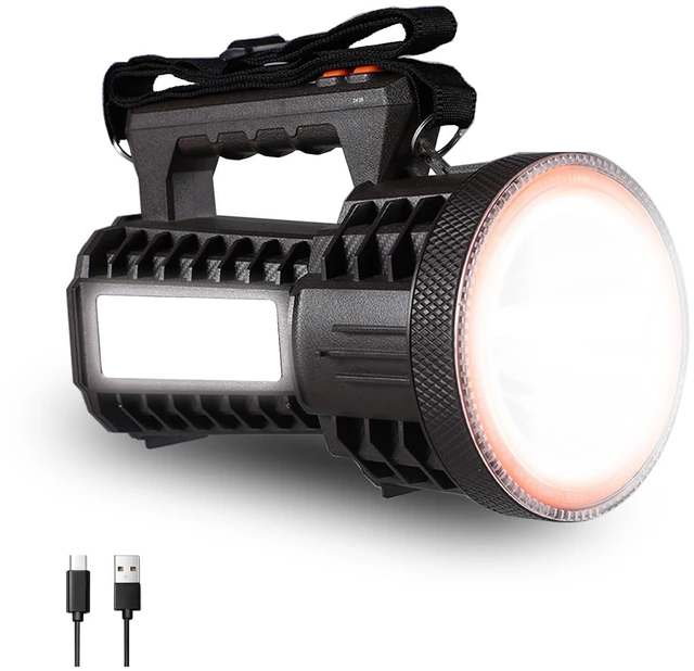 Main image of VAVOFO 2000LM 10000mAh Rechargeable LED Lantern, Camping Essentials Flashlight, Stepless Dimming, IP66 Waterproof, Long Running Spot Light for Hurricane, Power Outages, Hiking