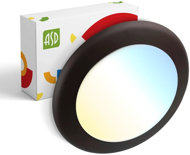 Main image of ASD 1 Pack Bronze LED Disk Lights 6 Inch, 5CCT Flush Mount Ceiling Light | 15W 2700K-5000K 1245LM Dimmable Surface Mount Disk Light, CRI90+ 6 Inch LED Ceiling Light, Low Profile Disc Lights, UL
