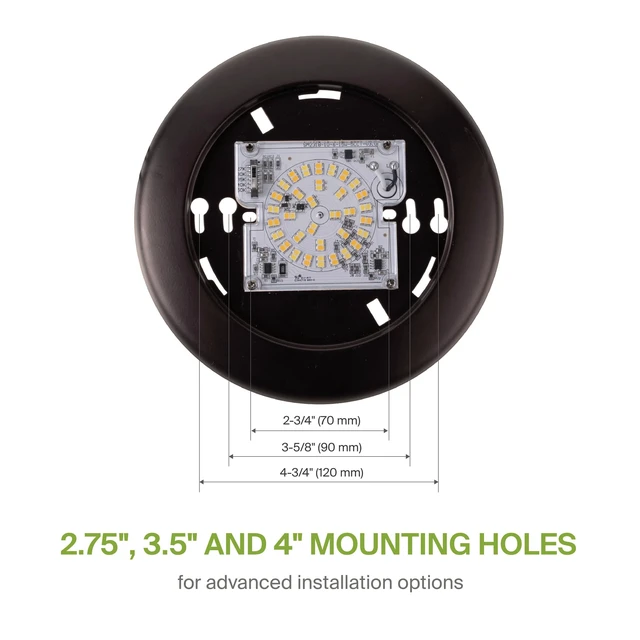 Alt view image 5 of 7 - ASD 1 Pack Bronze LED Disk Lights 6 Inch, 5CCT Flush Mount Ceiling Light | 15W 2700K-5000K 1245LM Dimmable Surface Mount Disk Light, CRI90+ 6 Inch LED Ceiling Light, Low Profile Disc Lights, UL