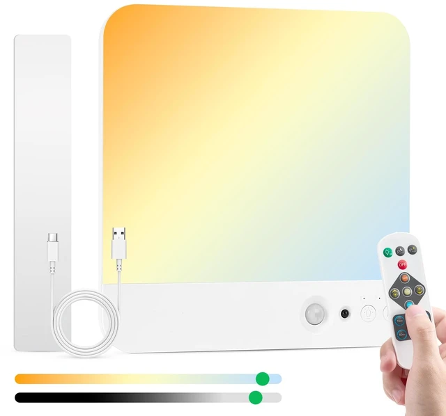 Main image of Bojim Magnetic Rechargeable Battery Operated Motion Sensor Ceiling Light | Magnetic Wireless Lights IP44 Waterproof & Dimmable 3CCT No Wiring for Closet Bedroom Pantry Garage