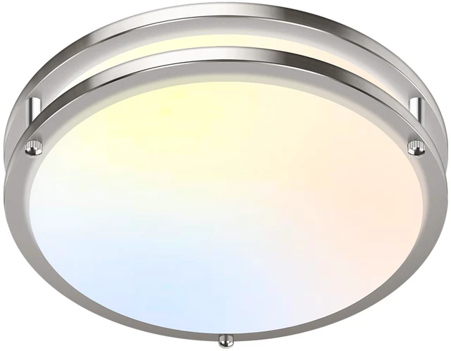 Main image of 1-Pack 36W LED Ceiling Light Fixture (450W Equiv), 12IN Modern Flush Mount Ceiling Lights, Dimmable Ceiling Lamps Super Bright 3200LM, 2700K/3000K/4000K/5000K/6500K Adjustable for Bedroom Kitchen