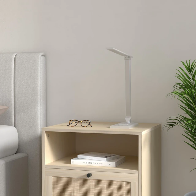 Alt view image 2 of 7 - AFROG 5th Gen Multifunctional LED Desk Lamp with 10W Fast Wireless Charger, USB Charging Port,1800Lux Super Bright,5 Lighting Mode,7 Brightness, Touch Control, Auto Timer, 15W Office Table Lamp