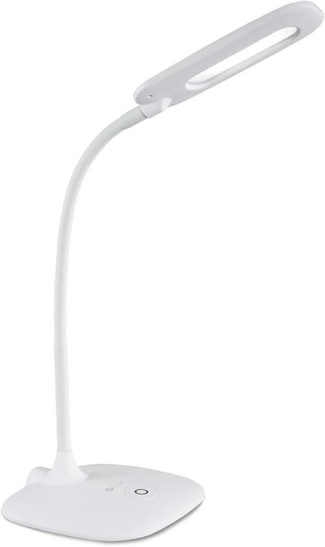 Main image of OttLite ClearSun LED Soft Touch Desk Lamp, 3 Brightness, White | Reduces Eyestrain | CRI 95 for Color Accuracy | Flexible 13.5-Inch Rubberized Neck