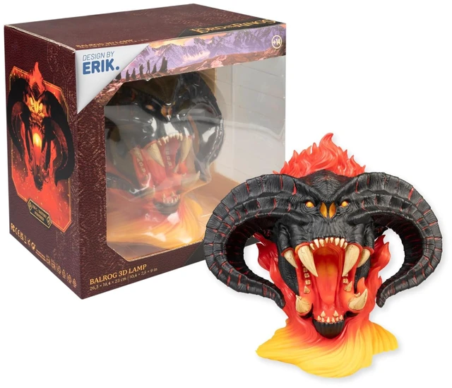Main image of Grupo Erik Lord of the Rings Lamp Balrog Collector Edition, LOTR Gifts | LOTR Merchandise - Lord of The Rings Decoration - USB and Battery Powered Official Product - Balrog Figure