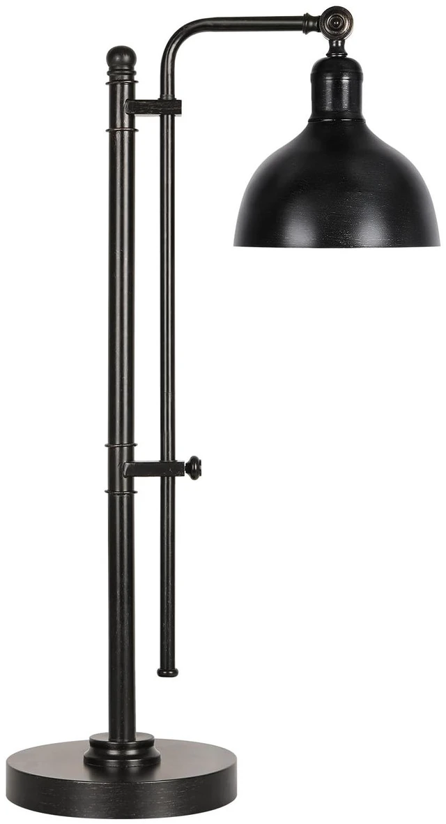 Main image of PARTPHONER Industrial Adjustable Desk Lamp for Home Office, Farmhouse Table lamp 29''-38'', Rustic Metal Task Desk Lamp in Aged Bronze Finish, Vintage Reading Lamp for Study RoomBlack