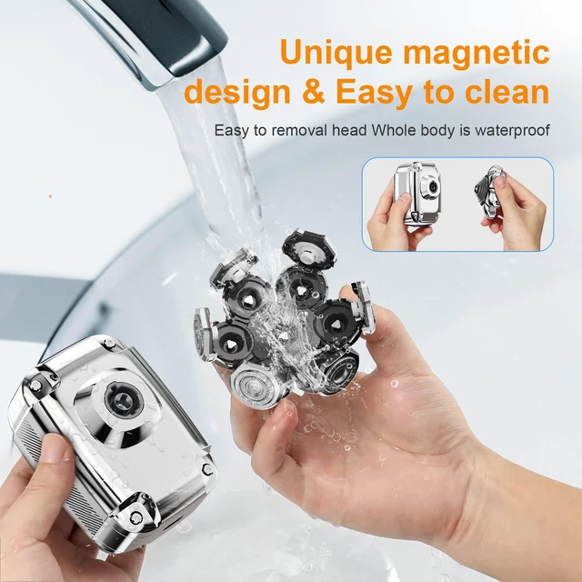 Alt view image 3 of 7 - Head Shaver for Bald Men,2024 Upgrade 7-in-1 Mens Electric Shaver Bald Head Shaver for Men,Electric Razor for Bald Men IPX7 Waterproof Rotary Shaver Grooming Kit with LED Display
