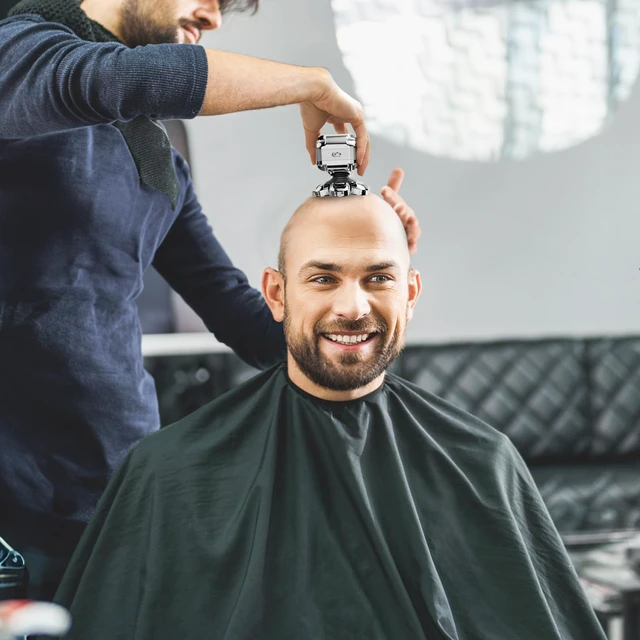 Alt view image 4 of 7 - Head Shaver for Bald Men,2024 Upgrade 7-in-1 Mens Electric Shaver Bald Head Shaver for Men,Electric Razor for Bald Men IPX7 Waterproof Rotary Shaver Grooming Kit with LED Display