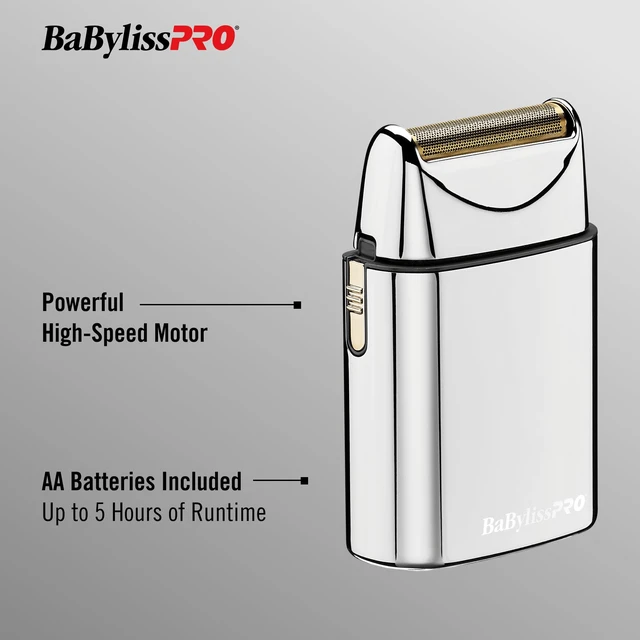 Alt view image 2 of 4 - BaBylissPRO Single Foil Shaver, Cordless & Professional, 5-hr Runtime | Gentle mens electric razor offers an extra-close shave with its high-speed motor, titanium foil, auto-shutoff & 5-hr runtime