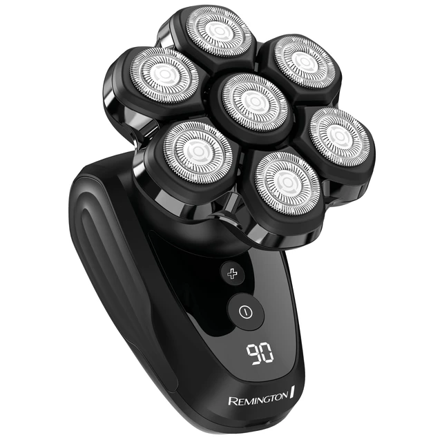 Alt view image 4 of 7 - Remington Balder MAX Head Shaver for Men, 7-Head Rotary Wet & Dry Razor | Cordless Design for Flexible Use, 70-Min Runtime, rechargeable battery, wet & dry shaving, sleek black finish